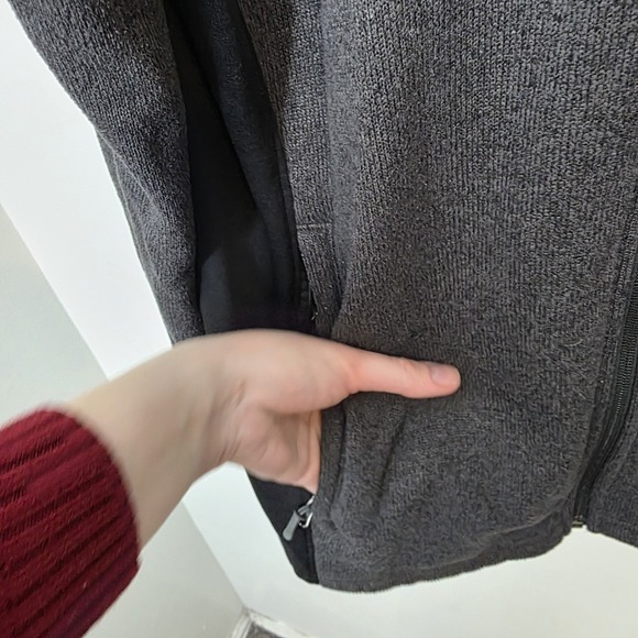 Spyder Empire Gray Black Fleece Outdoor Utility Full Zip Jacket Size Large - Picture 4 of 10